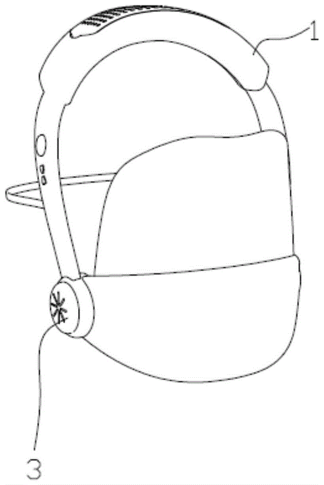 头戴折叠式杀菌消毒装置的制作方法