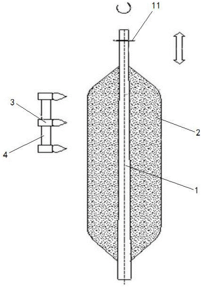 一种用于沉积石英疏松体的支撑物的制作方法