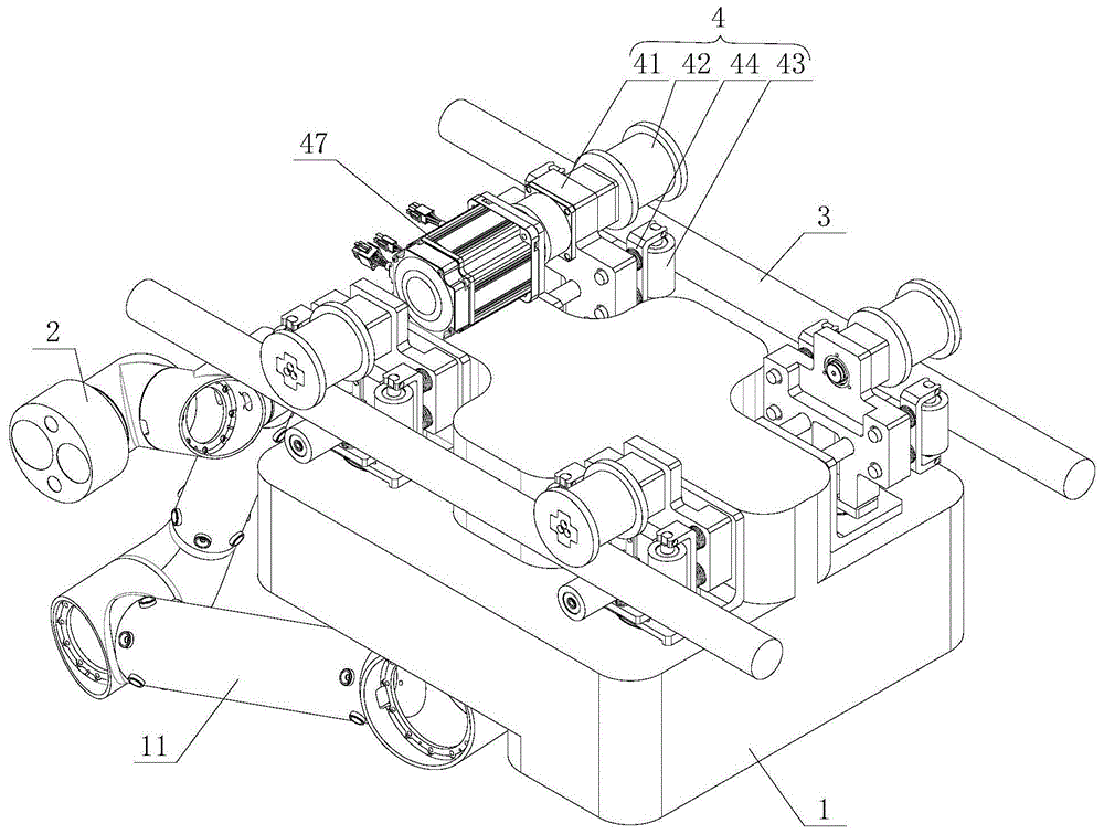 双轨道巡检机器人的制作方法