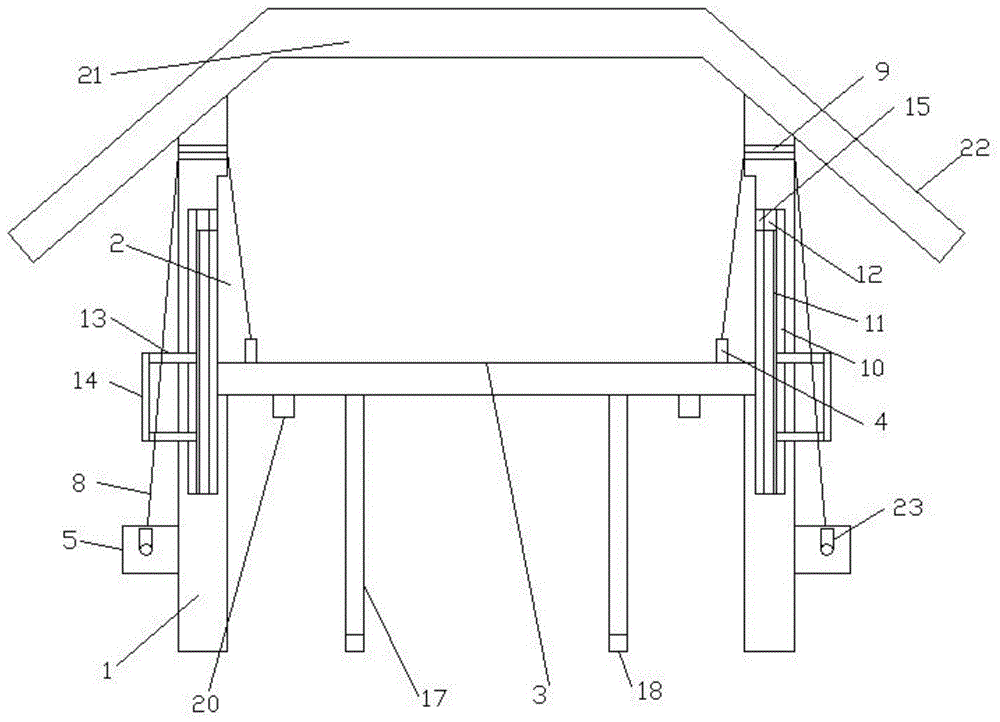 一种建筑工地用建筑材料防护棚的制作方法