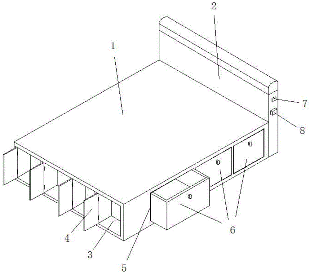 一种收纳床的制作方法