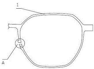 一种带锁扣闭合结构的眼镜的制作方法