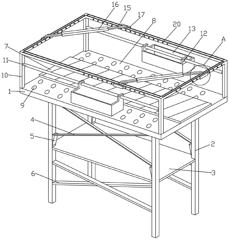 一种建筑用的脚手架的制作方法