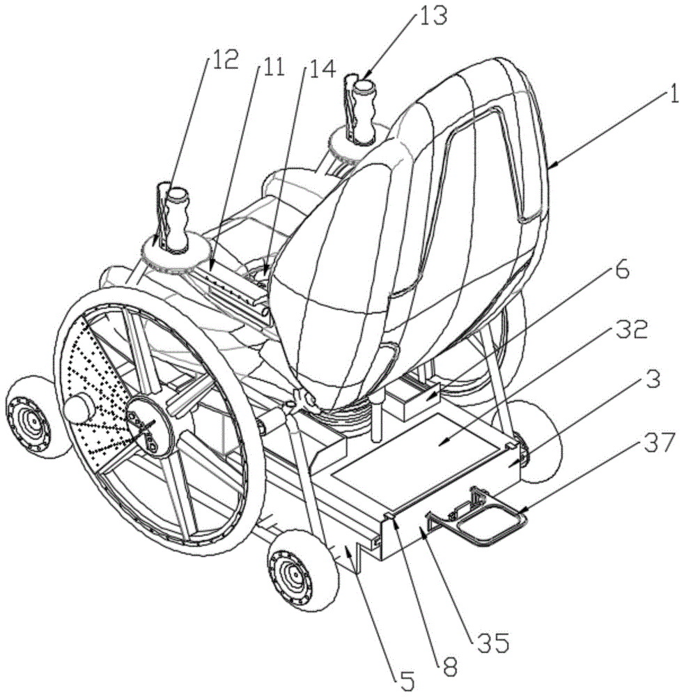 一种带有大小便收集处理系统的多功能轮椅的制作方法