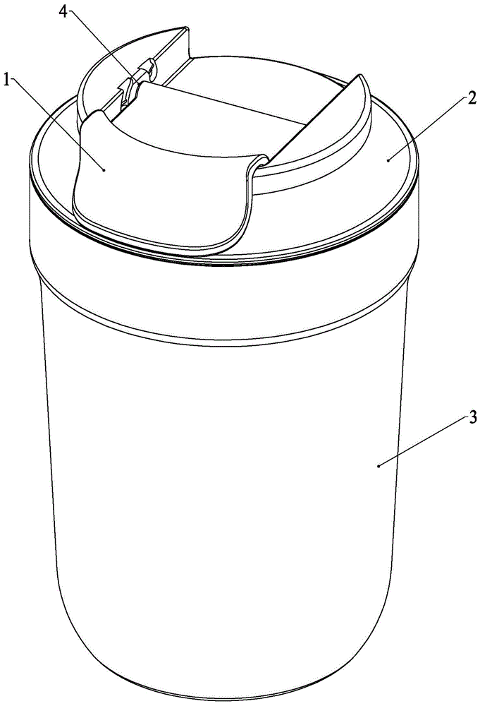 一种翻盖饮水杯的制作方法