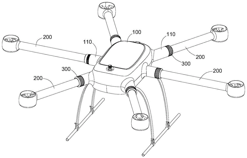 无人机及其快插式机臂连接结构的制作方法