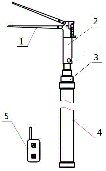 无线控制伸缩式绝缘钳夹的制作方法