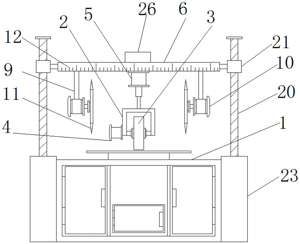 一种建筑装饰用玻璃板材料成型装置的制作方法