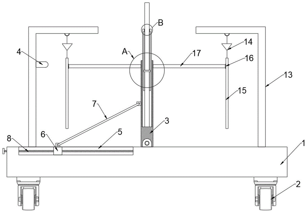 一种建筑工程造价现场测绘辅助装置的制作方法