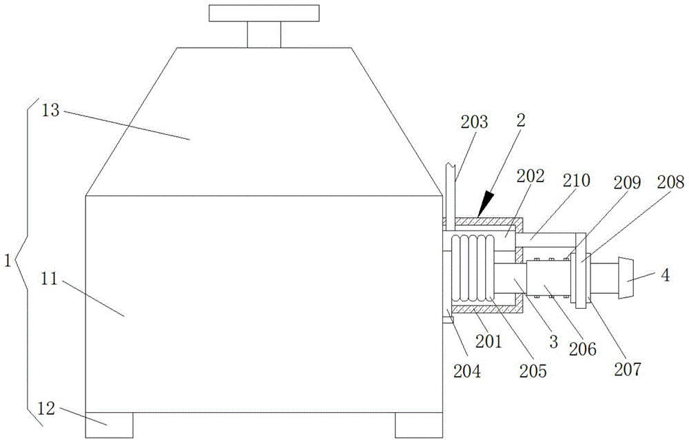 一种燃烧炉调温水冷排气机构的制作方法