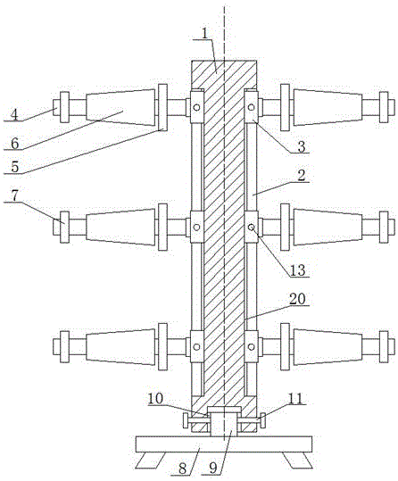 纺织用的纺织纱架的制作方法