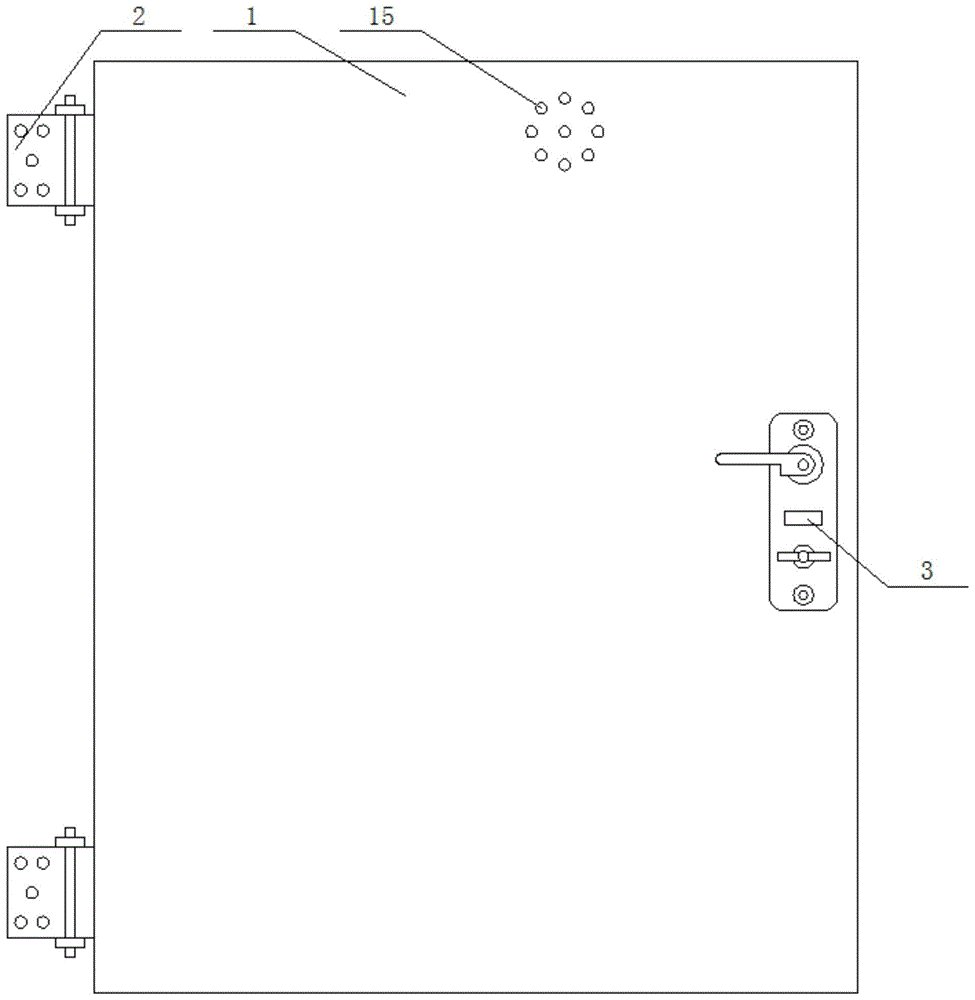 一种安防工程用安防门结构的制作方法