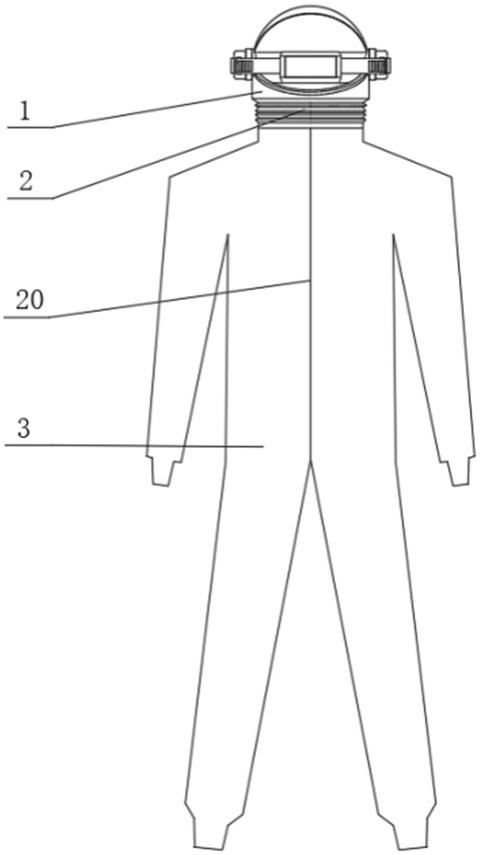 一种设有气体过滤装置的防护服的制作方法
