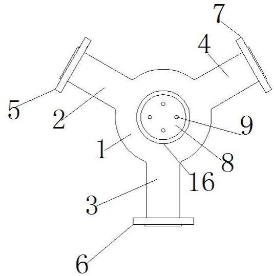 一种抗冲击抗磨损的新型三通管件的制作方法