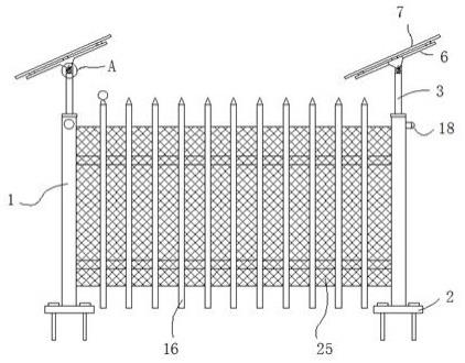 一种野外电力设备的拼接式电力护栏的制作方法