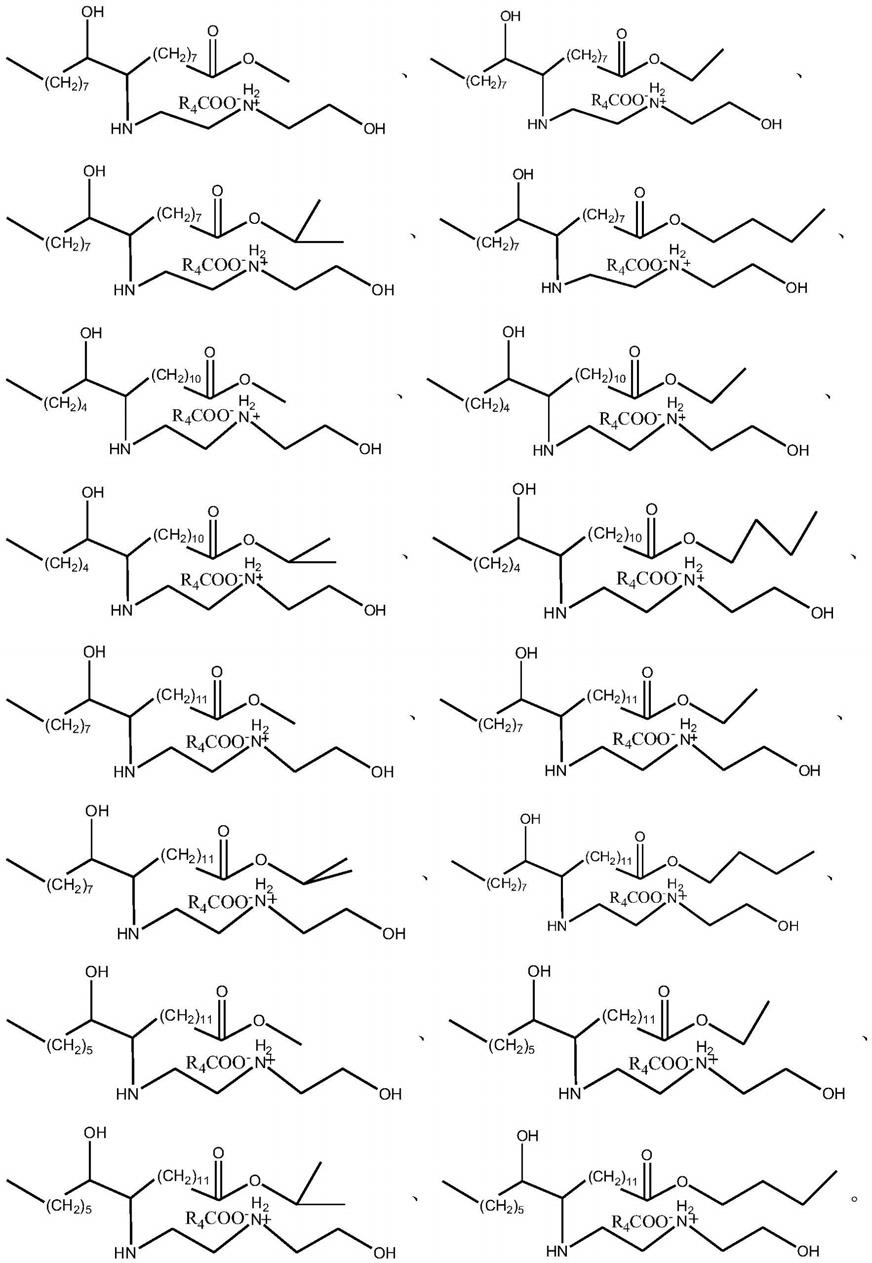 一种羟乙基乙二胺衍生物、脂肪酸酯衍生物及其制备方法与流程