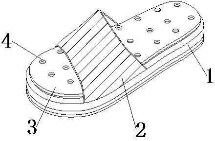 一种利于透气的多功能防滑拖鞋的制作方法