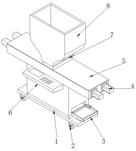 一种建筑装饰材料加工用原料定量落料装置的制作方法