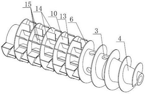 带副叶片的螺旋输送器与螺旋卸料沉降离心机的制作方法