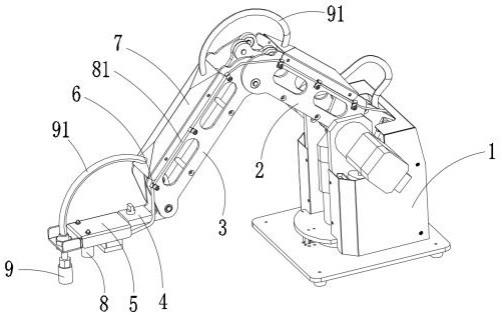 一种基于视觉检测的轻型工业机械臂的制作方法