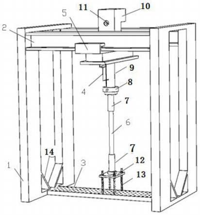 一种水槽用复合材料柔性管拉伸涡激振动实验装置的制作方法