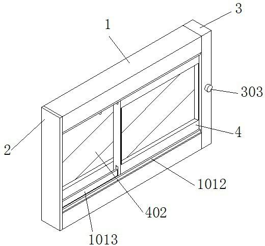 一种新型防渗水推拉式塑钢窗结构的制作方法