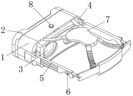 一种可调节式佩戴舒适的VR眼镜
