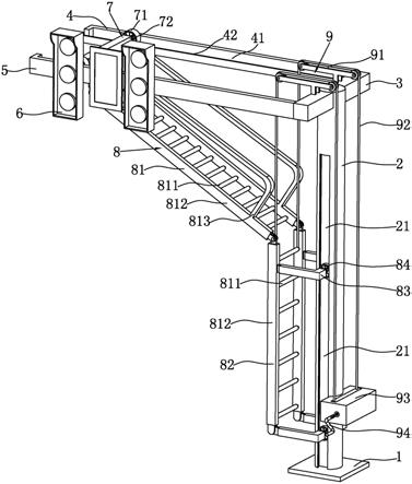 一种便于攀爬维修的智能交通红绿灯的制作方法