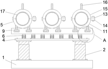 一种建筑施工用管道支撑限位装置的制作方法