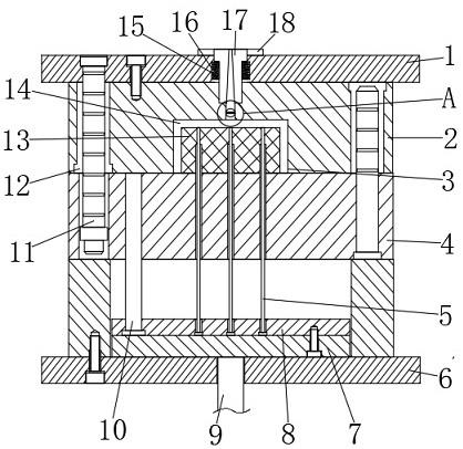 一种汽车蓄电池安装架注塑模具的制作方法