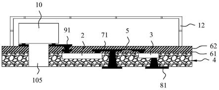 大板级扇出基板预埋芯片的低厚度封装结构的制备方法与流程