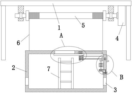 一种隧道竖井施工用悬吊式安全隔离装置的制作方法