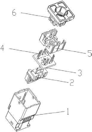 一种非平行簧片布置的RJ45式通信连接器的制作方法