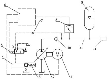 降低电动泵起动扭矩的控制装置的制作方法