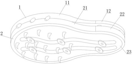 一种具有抓地防滑结构的减震MD鞋底的制作方法
