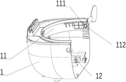 一种烹饪器具配件的固定组件及烹饪器具的制作方法