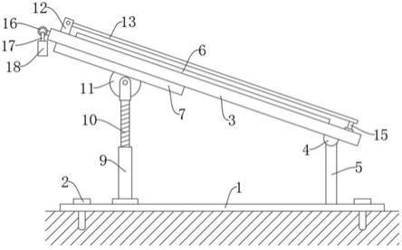 一种可调节角度的光伏板支架的制作方法