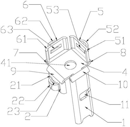 一种单点固定线束支架的制作方法