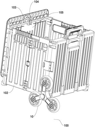 箱盖与箱体的转动连接结构及购物箱的制作方法
