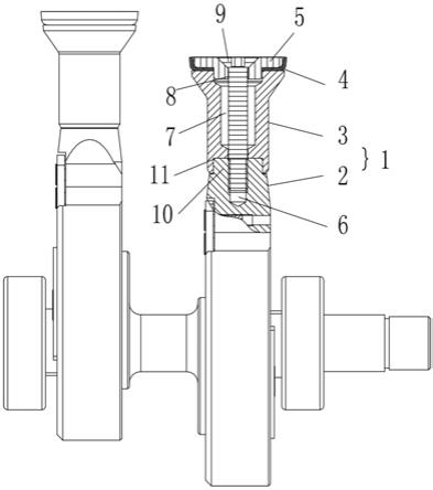 冷媒回收机拼接连杆组件结构的制作方法