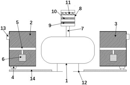 一种钕铁硼磁铁光柱成型用冷却式真空烧结炉的制作方法