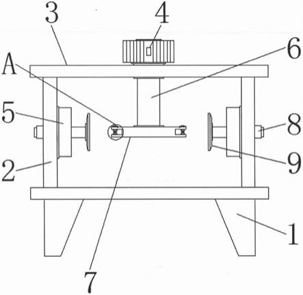 一种具有对称结构的鼓式刹车片外弧同步打磨机构的制作方法