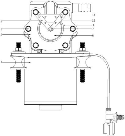 一种便于观测的真空泵泵盖安装结构的制作方法