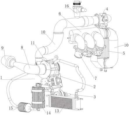 一种适用于赛车发动机的机械增压进气装置的制作方法