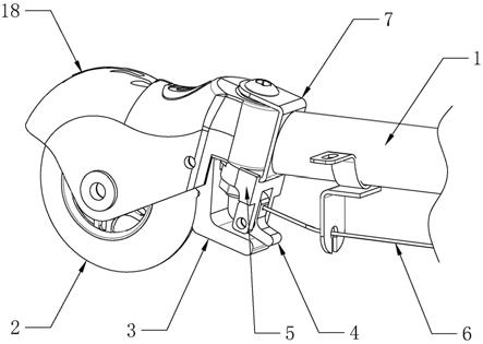 一种蛙式运动车的刹车装置的制作方法
