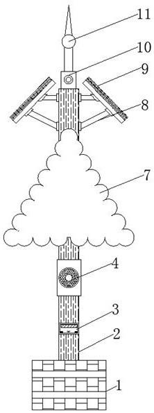 一种环保阻燃型通信塔景观仿真树的制作方法