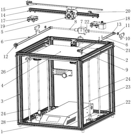 一种3D打印机的Y轴装置及3D打印机的制作方法