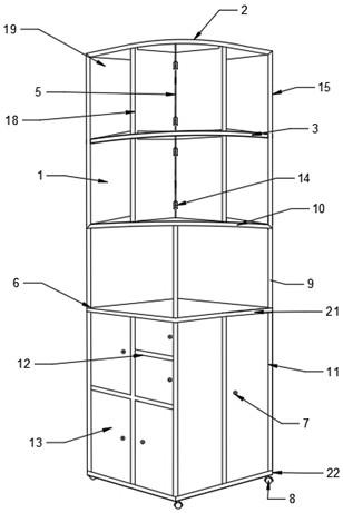 一种高柜柜体转角处理装置的制作方法