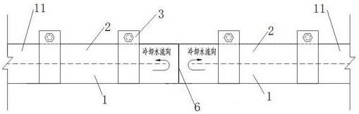 一种玻璃窑炉唇砖水包结构的制作方法