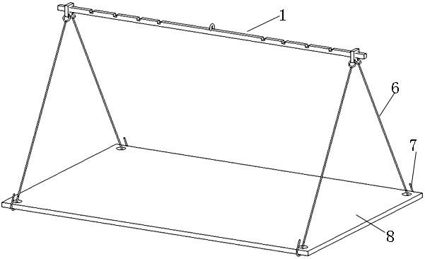 与四角开口的UHPC板配套的吊装装置的制作方法